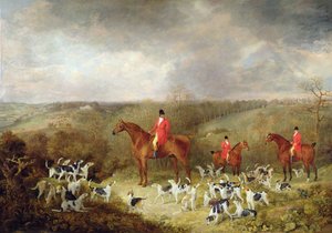 Lord Glamis y sus perros de caza, 1823